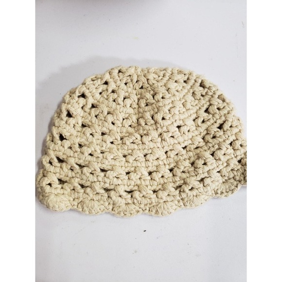 Abercrombie & Fitch Cap Womens One Size Pink Handmade Crocheted Knit Hat - Picture 3 of 3